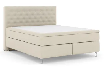 Jenkkisänky Choice No 4 210x210 Kova - Beige/Hopea - Huonekalut - Sänky - Parisänky