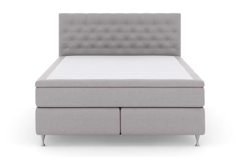 Jenkkisänky Choice No 4 210x210 Kova - Vaaleanharmaa/Hopea - Huonekalut - Sänky - Parisänky