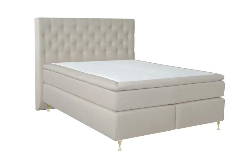 Jenkkisänky Choice No 4 210x210 Medium - Beige/Kulta - Huonekalut - Sänky - Jenkkisängyt