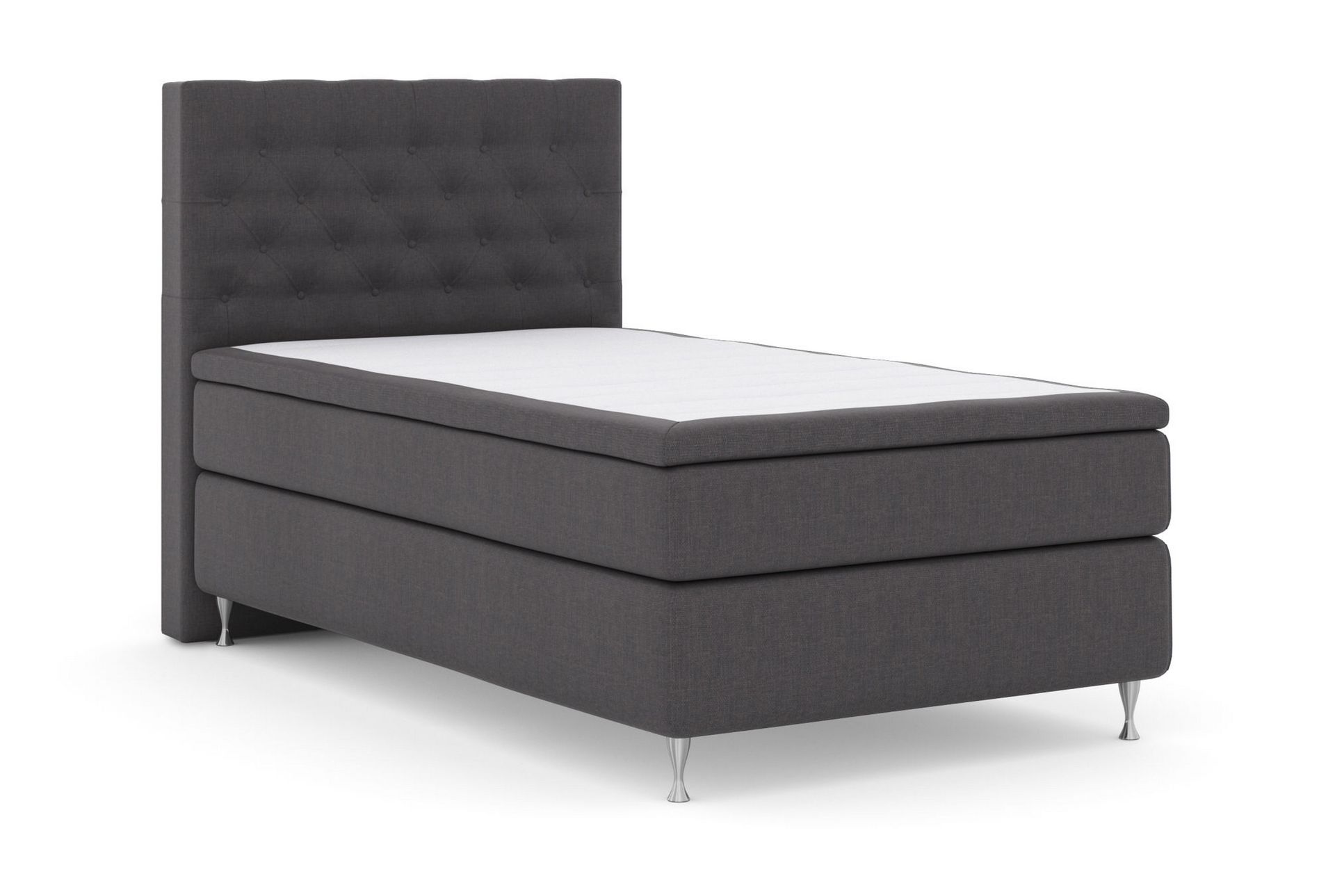 Jenkkisänky Choice No 5 120x200 Kova Watergel - Tummanharmaa/Hopea - Huonekalut - Sänky - Jenkkisängyt