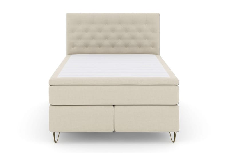 Jenkkisänky Choice No 5 140x200 Kova/Medium Lateksi - Beige/Metalli V-malli - Huonekalut - Sänky - Parisänky