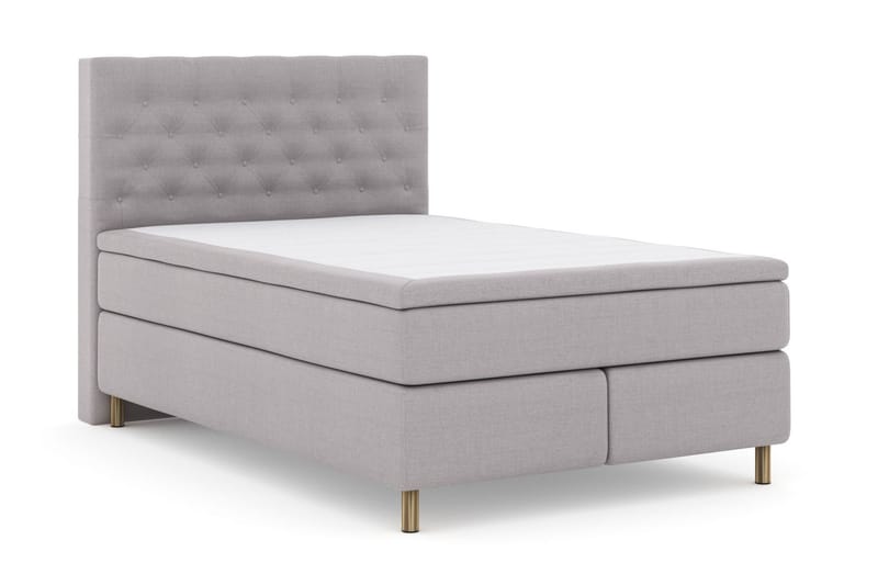 Jenkkisänky Choice No 5 140x200 Kova/Medium Lateksi - Vaaleanharmaa/Kupari - Huonekalut - Sänky - Jenkkisängyt