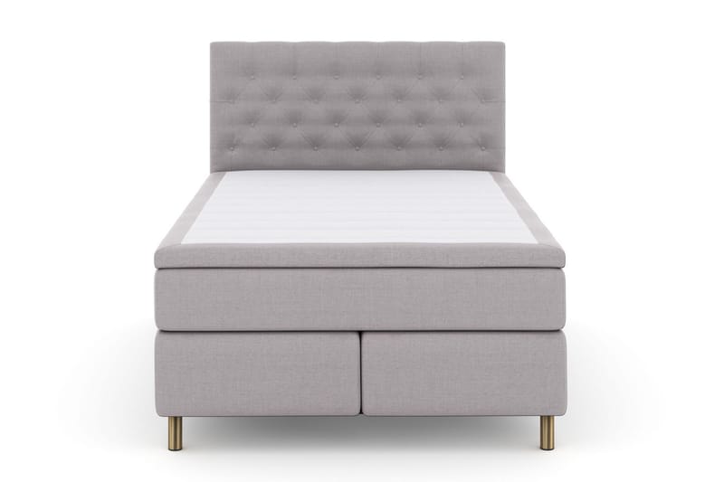 Jenkkisänky Choice No 5 140x200 Kova/Medium Lateksi - Vaaleanharmaa/Kupari - Huonekalut - Sänky - Jenkkisängyt
