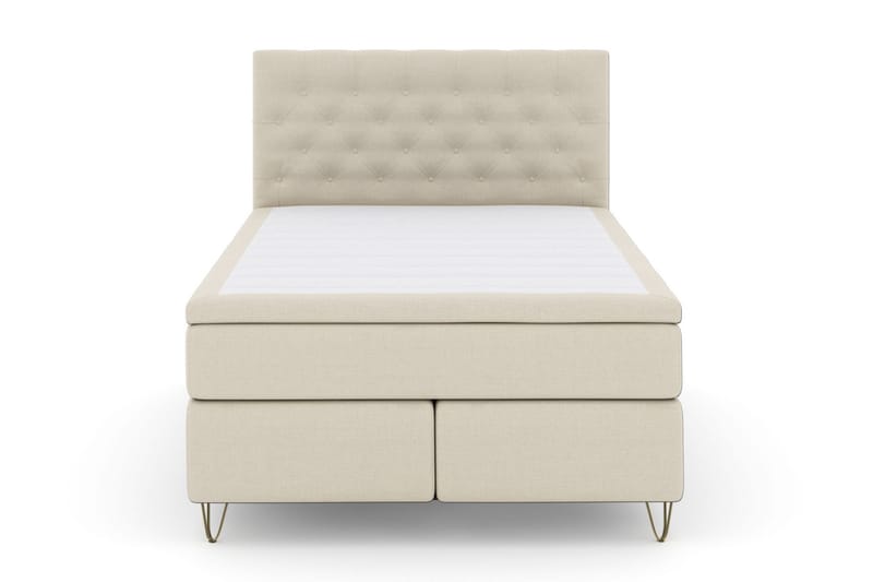 Jenkkisänky Choice No 5 140x200 Kova/Medium Watergel - Beige/Metalli V-malli - Huonekalut - Sänky - Jenkkisängyt