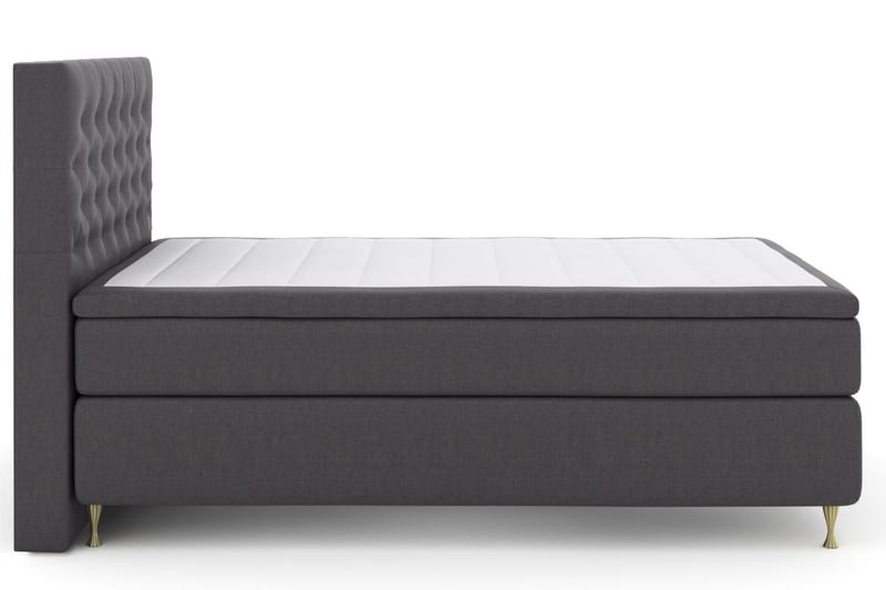 Jenkkisänky Choice No 5 140x200 Medium Lateksi - Tummanharmaa/Kulta - Huonekalut - Sänky - Parisänky