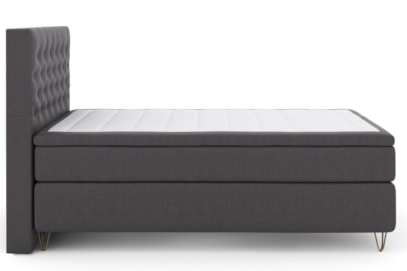 Jenkkisänky Choice No 5 140x200 Medium Watergel - Tummanharmaa/Metalli V-malli - Huonekalut - Sänky - Jenkkisängyt