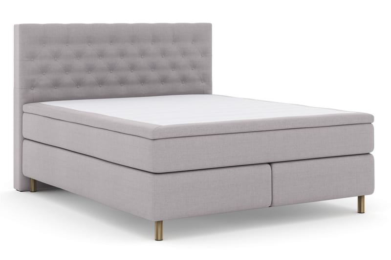 Jenkkisänky Choice No 5 160x200 Kova Lateksi - Vaaleanharmaa/Kupari - Huonekalut - Sänky - Jenkkisängyt