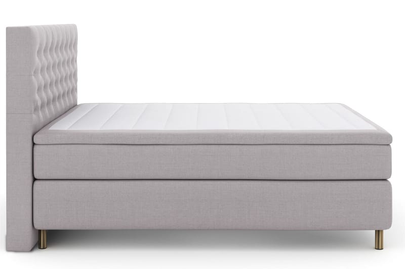 Jenkkisänky Choice No 5 160x200 Kova Lateksi - Vaaleanharmaa/Kupari - Huonekalut - Sänky - Jenkkisängyt