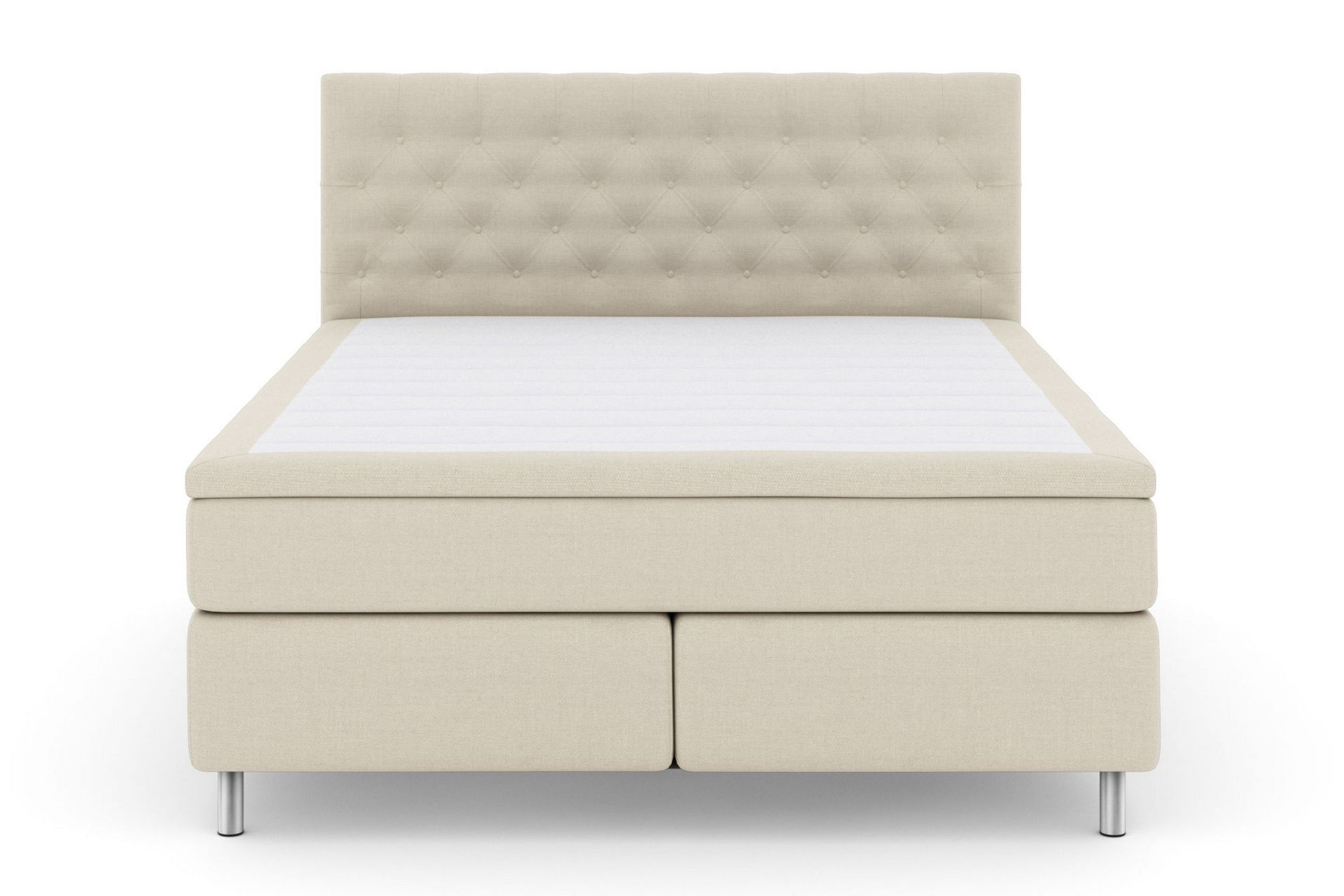 Jenkkisänky Choice No 5 180x200 Kova/Medium Lateksi - Beige/Metalli - Huonekalut - Sänky - Jenkkisängyt