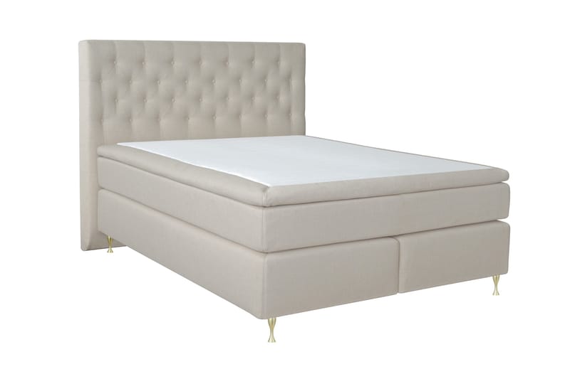 Jenkkisänky Choice No 5 210x210 Kova Lateksi - Beige/Kulta - Huonekalut - Sänky - Parisänky