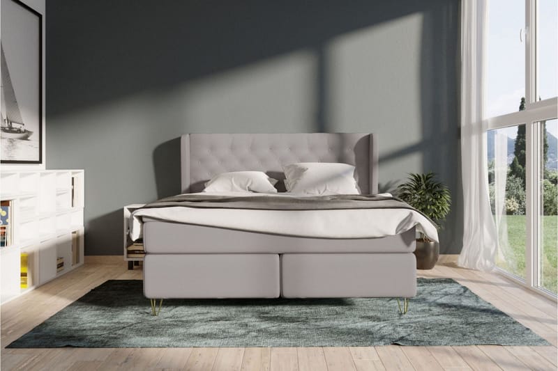 Jenkkisänky Choice No 6 120x200 Kova Watergel - Vaaleanharmaa - Huonekalut - Sänky - Jenkkisängyt