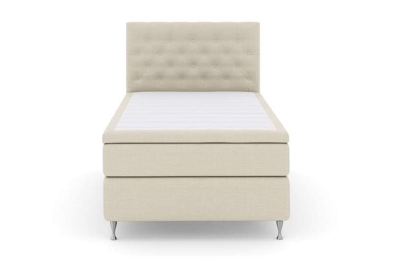 Jenkkisänky Choice No 6 120x200 Medium Watergel - Beige/Hopea - Huonekalut - Sänky - Yhden hengen sängyt