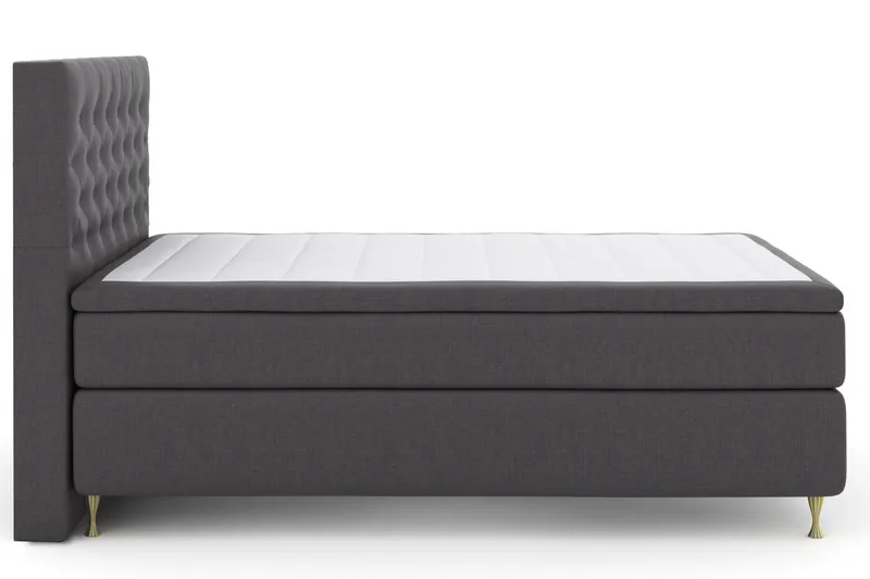 Jenkkisänky Choice No 6 140x200 Kova Watergel - Tummanharmaa/Kulta - Huonekalut - Sänky - Parisänky
