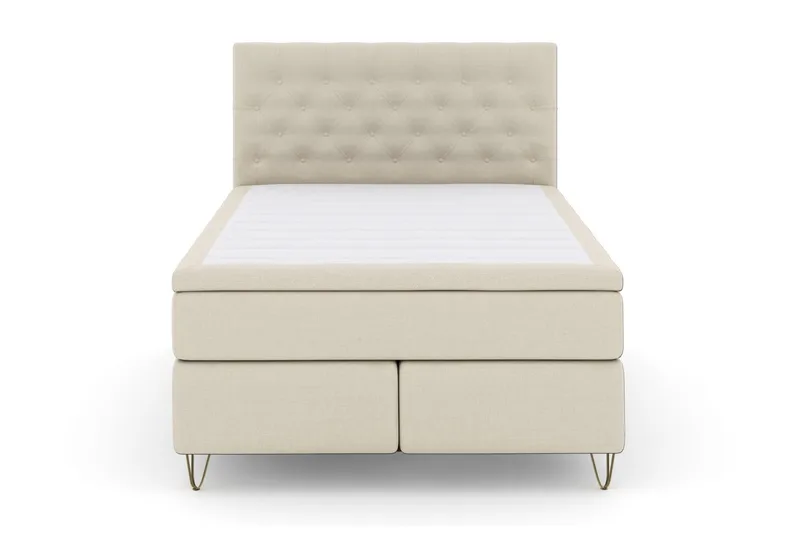 Jenkkisänky Choice No 6 140x200 Kova/Medium Lateksi/Memory, Beige/Metalli V-malli