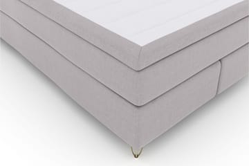 Jenkkisänky Choice No 6 140x200 Kova/Medium Watergel - Vaaleanharmaa/Metalli V-malli - Huonekalut - Sänky - Parisänky