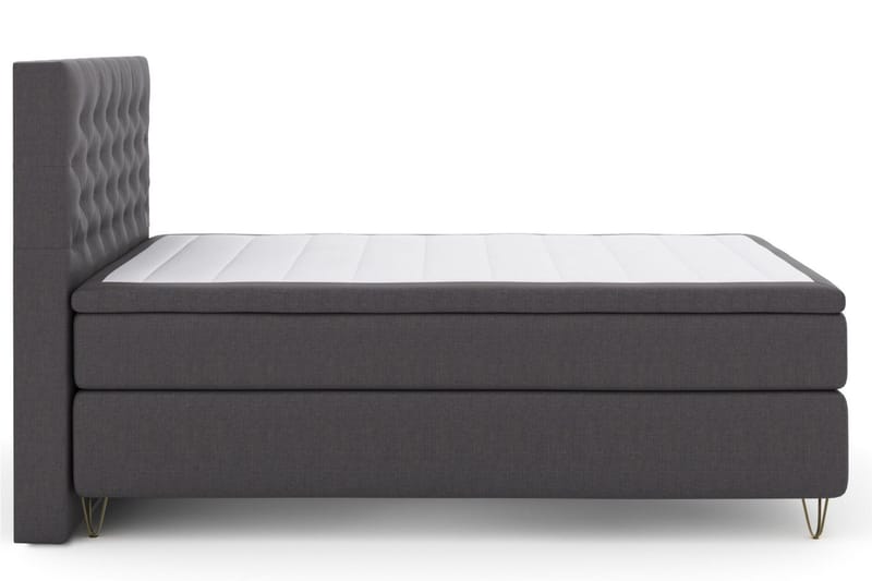 Jenkkisänky Choice No 6 140x200 Medium Lateksi/Memory - Tummanharmaa/Metalli V-malli - Huonekalut - Sänky - Parisänky