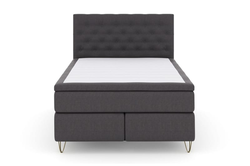 Jenkkisänky Choice No 6 140x200 Medium Lateksi/Memory - Tummanharmaa/Metalli V-malli - Huonekalut - Sänky - Parisänky