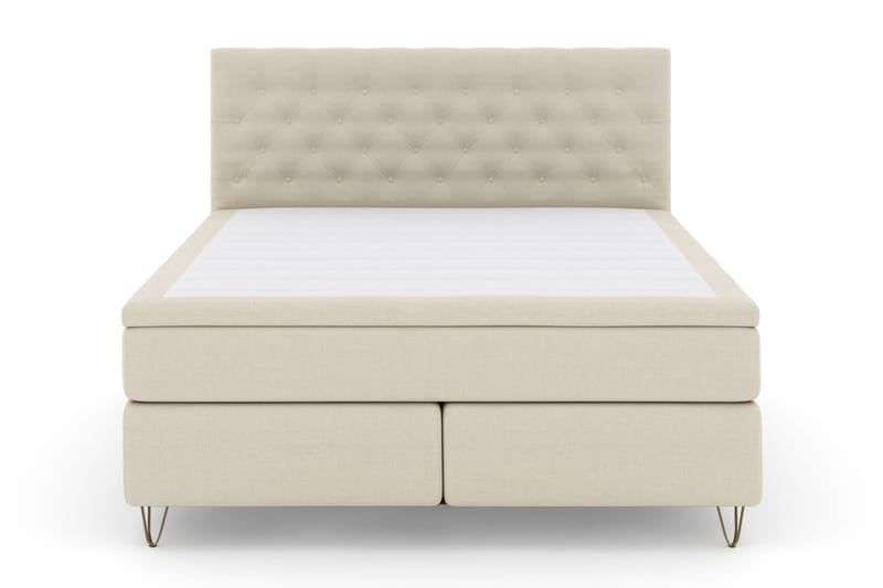 Jenkkisänky Choice No 6 180x200 Kova Lateksi/Memory - Beige/Metalli V-malli - Huonekalut - Sänky - Jenkkisängyt