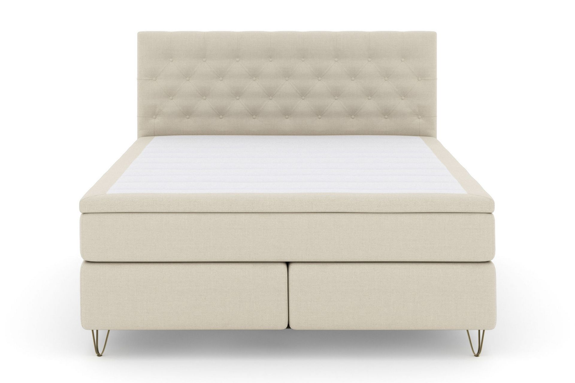Jenkkisänky Choice No 6 180x200 Medium Watergel - Beige/Metalli V-malli - Huonekalut - Sänky - Jenkkisängyt