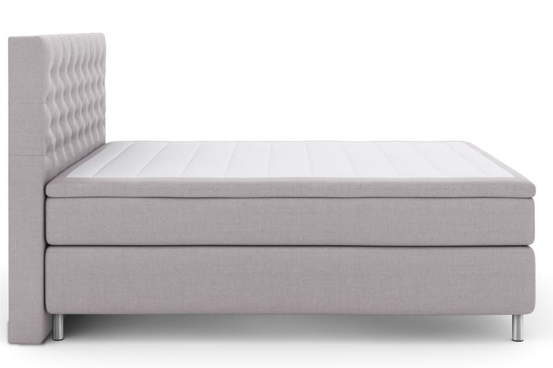 Jenkkisänky Choice No 6 210x210 Kova/Medium Watergel - Vaaleanharmaa/Metalli - Huonekalut - Sänky - Jenkkisängyt