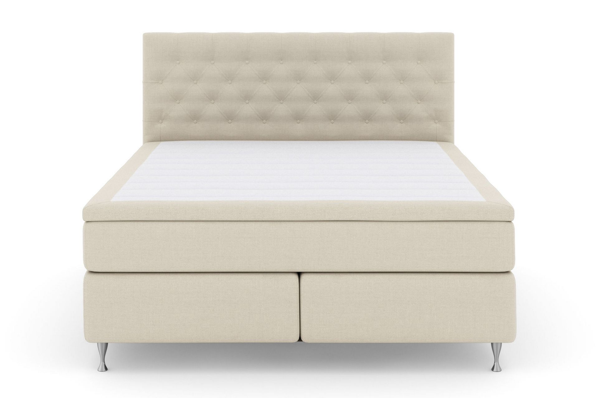 Jenkkisänky Choice No 6 210x210 Medium Lateksi/Memory - Beige/Hopea - Huonekalut - Sänky - Jenkkisängyt