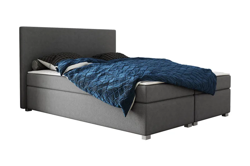 Jenkkisänky Concas 140x200 cm - Tummanharmaa - Huonekalut - Sänky - Jenkkisängyt