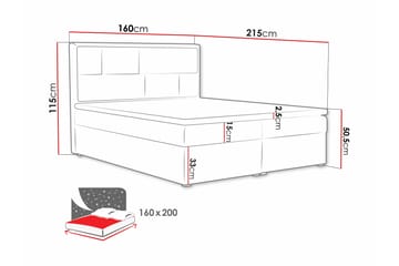 Jenkkisänky Deco 160x215 cm - Huonekalut - Sänky - Jenkkisängyt