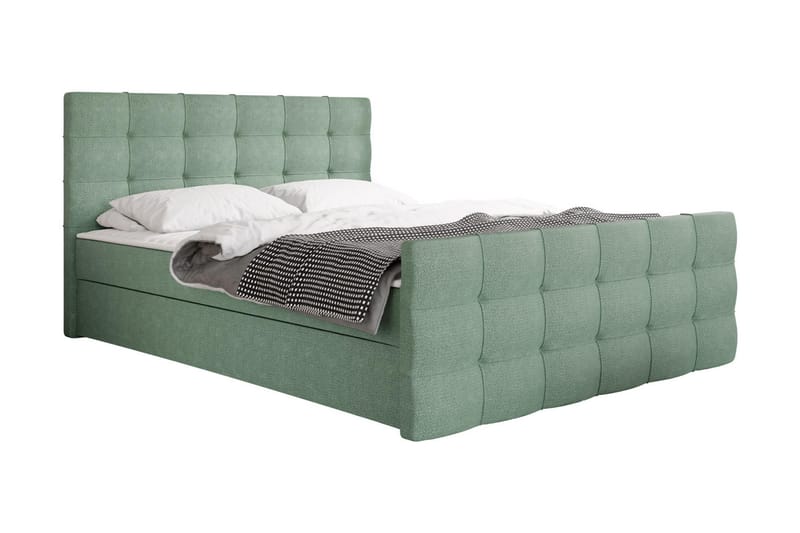 Jenkkisänky Dihel 140x210 cm - Vihreä - Huonekalut - Sänky - Jenkkisängyt