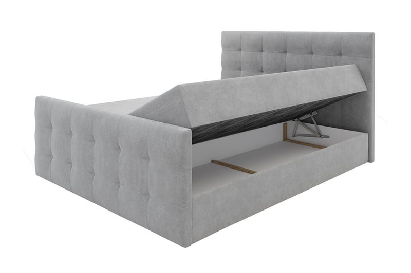 Jenkkisänky Dihel 180x200 cm sängynpäädyllä - Roosa - Huonekalut - Sänky - Jenkkisängyt