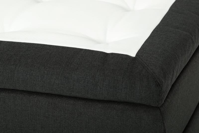 Jenkkisänky Dolly 180x200 Tummanharmaa Mustat jalat - Memoryvaahto - Huonekalut - Sänky - Parisänky