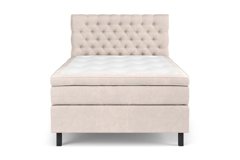 Jenkkisänky Estelle 120x200 cm Sametti - Beige - Huonekalut - Sänky - Sänkypaketti