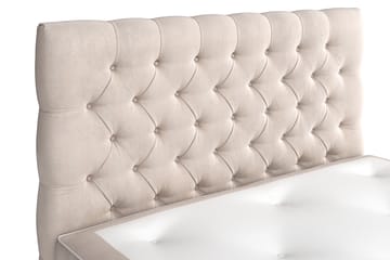 Jenkkisänky Estelle 120x200 cm Sametti - Beige - Huonekalut - Sänky - Sänkypaketti