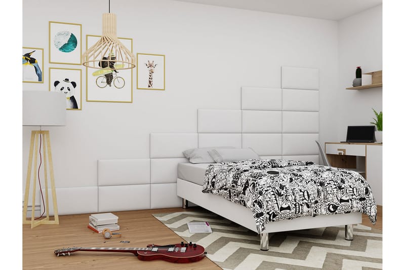 Jenkkisänky Forenza 90x200 cm - Valkoinen - Huonekalut - Sänky - Jenkkisängyt