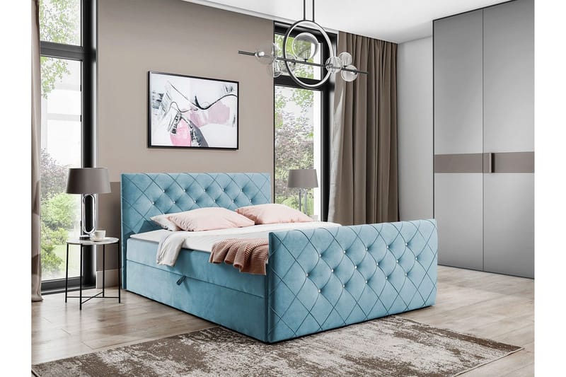 Jenkkisänky Hattie 200x200 cm - Huonekalut - Sänky - Jenkkisängyt