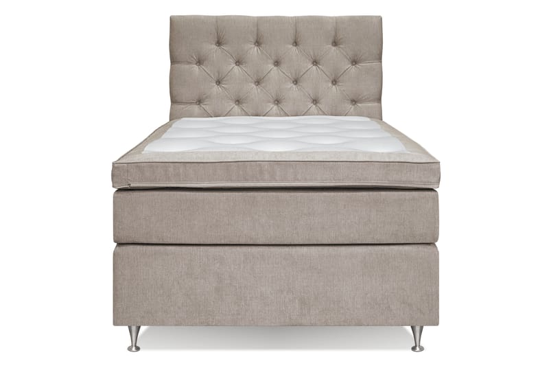 Jenkkisänky Joluma 140x200 cm Kiinteä - Beige - Huonekalut - Sänky - Jenkkisängyt