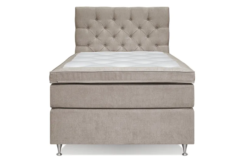 Jenkkisänky Joluma 140x200 cm Kiinteä - Beige - Huonekalut - Sänky - Jenkkisängyt