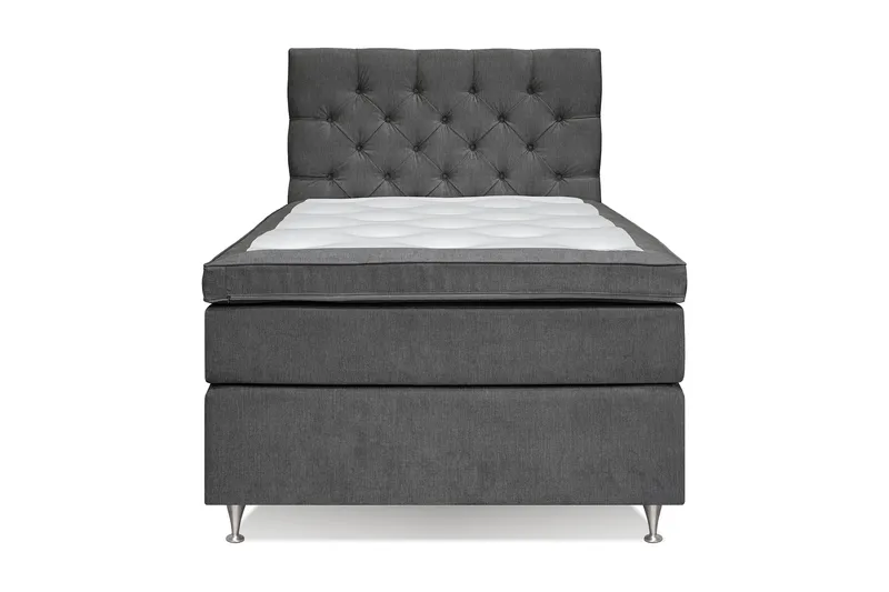 Jenkkisänky Joluma 140x200 cm Kiinteä - Tummanharmaa - Huonekalut - Sänky - Parisänky