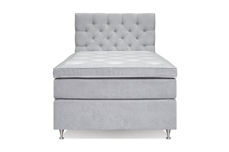 Jenkkisänky Joluma 140x200 cm Kiinteä - Vaaleanharmaa - Huonekalut - Sänky - Jenkkisängyt