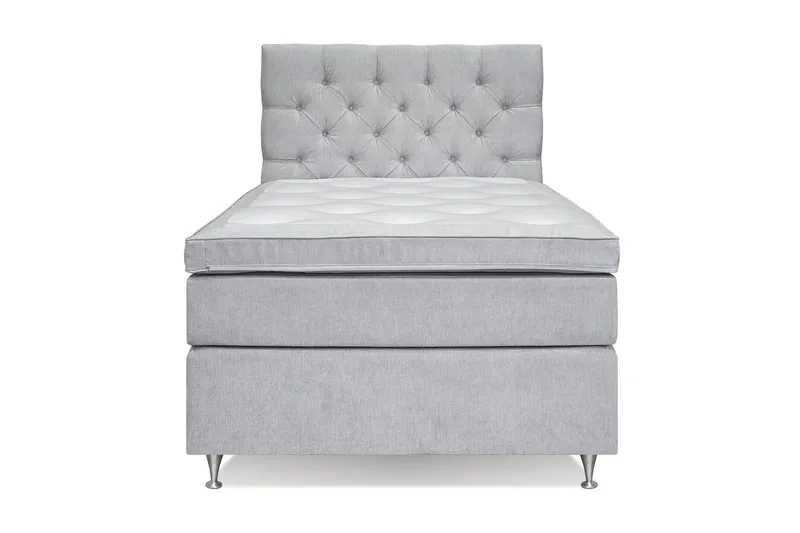 Jenkkisänky Joluma 140x200 cm Kiinteä - Vaaleanharmaa - Huonekalut - Sänky - Jenkkisängyt