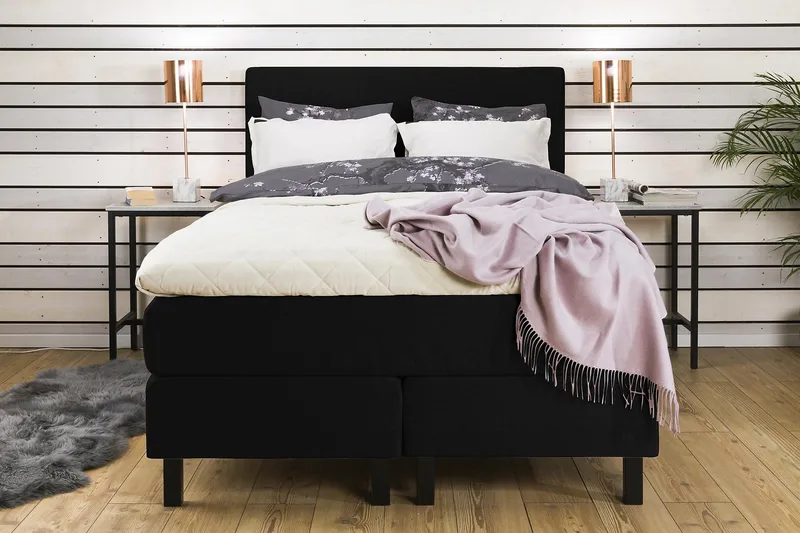 Jenkkisänky Juliett 120x200 - Musta - Huonekalut - Sänky - Yhden hengen sängyt