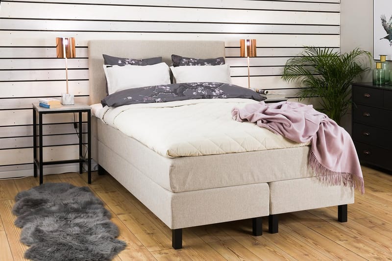 Jenkkisänky Juliett 140x200 - Beige - Huonekalut - Sänky - Parisänky
