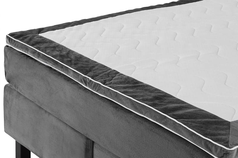 Jenkkisänky Juliett 140x200cm - Tummanharmaa/Sametti - Huonekalut - Sänky - Parisänky
