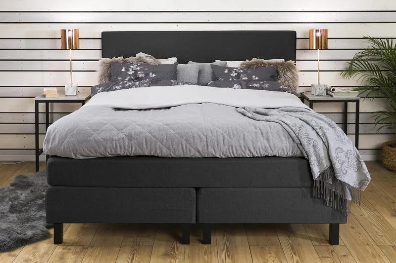 Jenkkisänky Juliett 160x200 - Tummanharmaa - Huonekalut - Sänky - Parisänky