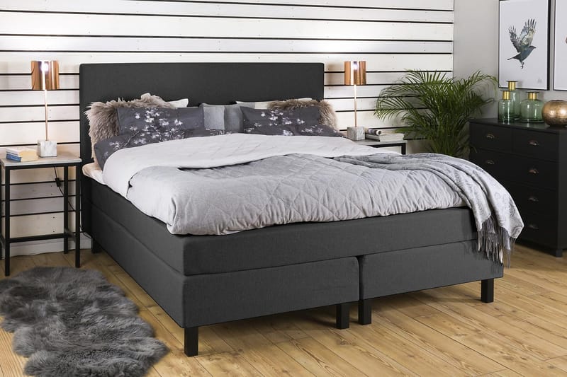 Jenkkisänky Juliett 160x200 - Tummanharmaa - Huonekalut - Sänky - Parisänky