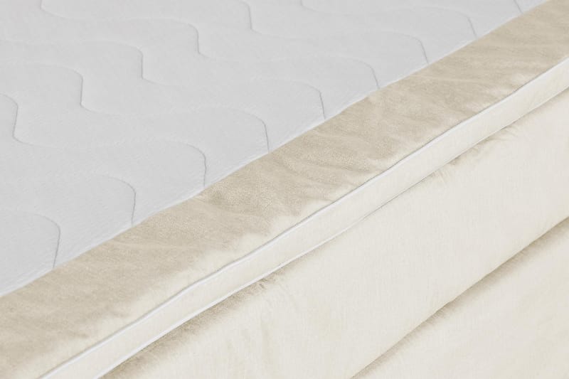 Jenkkisänky Juliett 160x200cm - Beige/Sametti - Huonekalut - Sänky - Jenkkisängyt