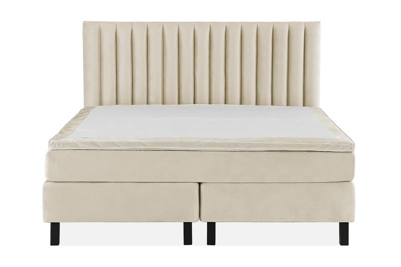 Jenkkisänky Juliett 160x200cm - Beige/Sametti - Huonekalut - Sänky - Jenkkisängyt