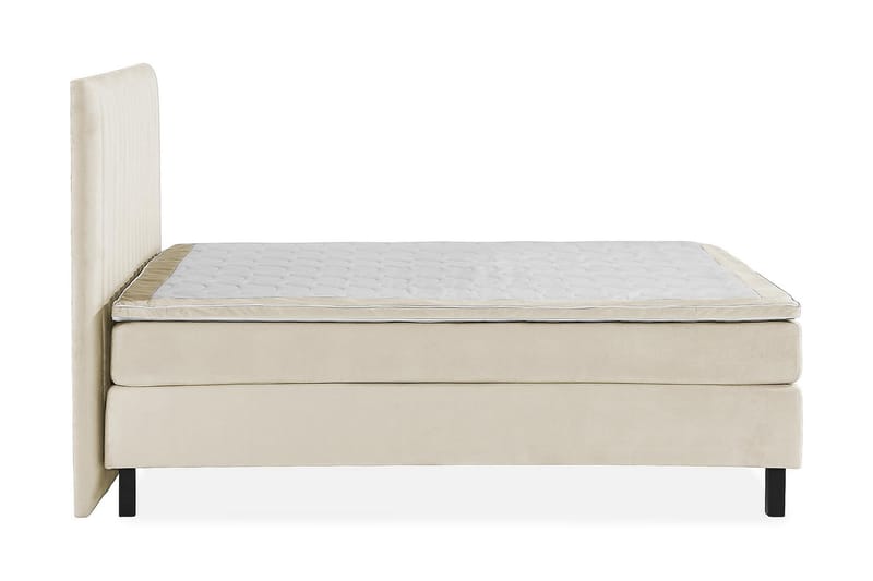 Jenkkisänky Juliett 160x200cm - Beige/Sametti - Huonekalut - Sänky - Jenkkisängyt