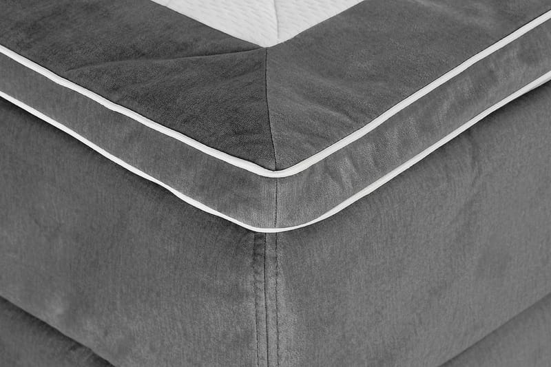 Jenkkisänky Juliett 160x200cm - Tummanharmaa/Sametti - Huonekalut - Sänky - Jenkkisängyt