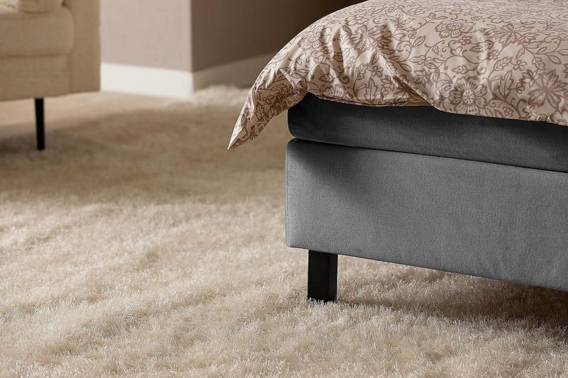 Jenkkisänky Juliett 160x200cm - Tummanharmaa/Sametti - Huonekalut - Sänky - Jenkkisängyt