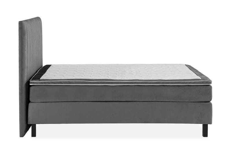 Jenkkisänky Juliett 180x200cm - Tummanharmaa/Sametti - Huonekalut - Sänky - Jenkkisängyt